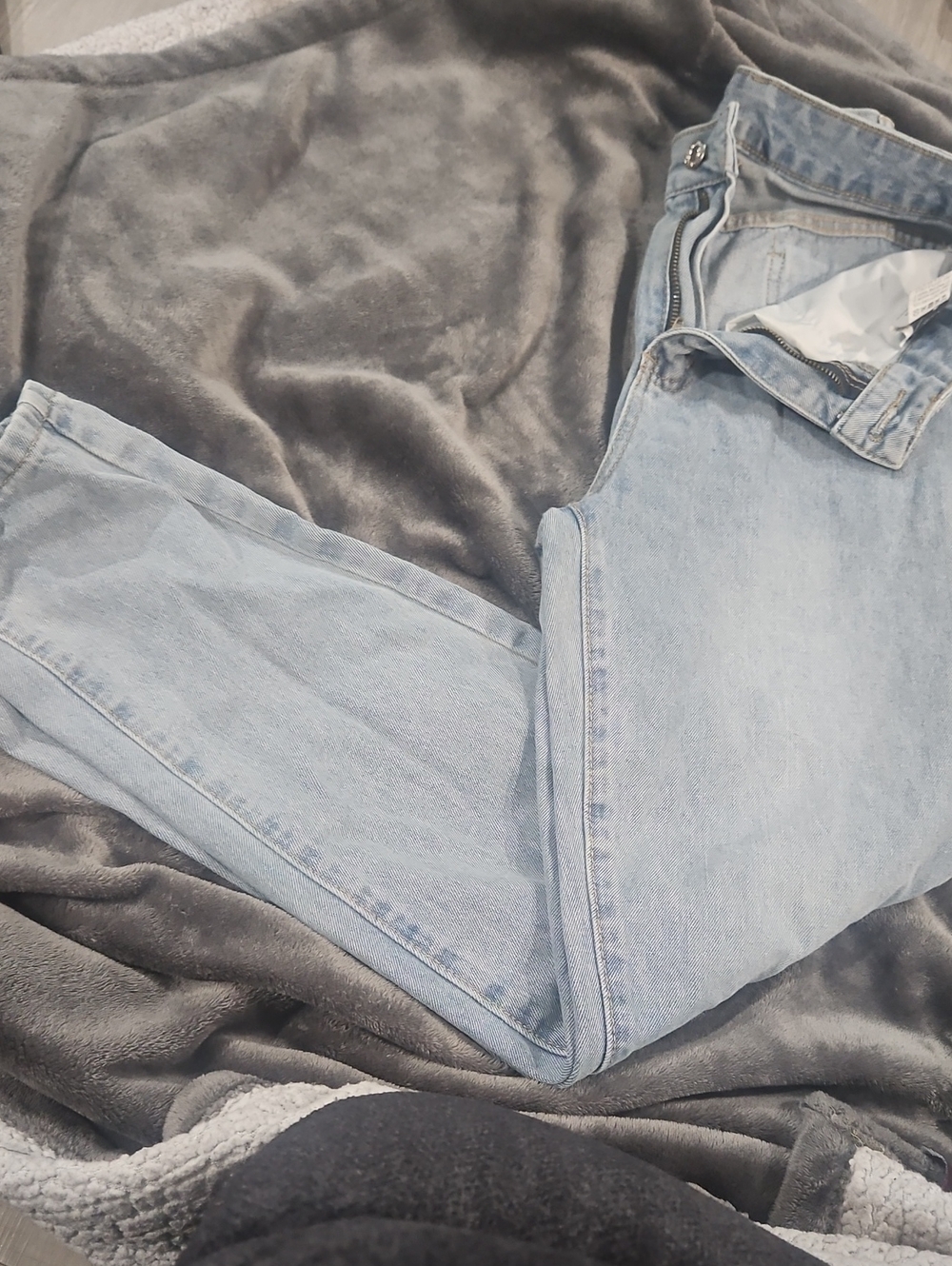 SHEIN Light Blue CLASSIC Straight Leg Jeans